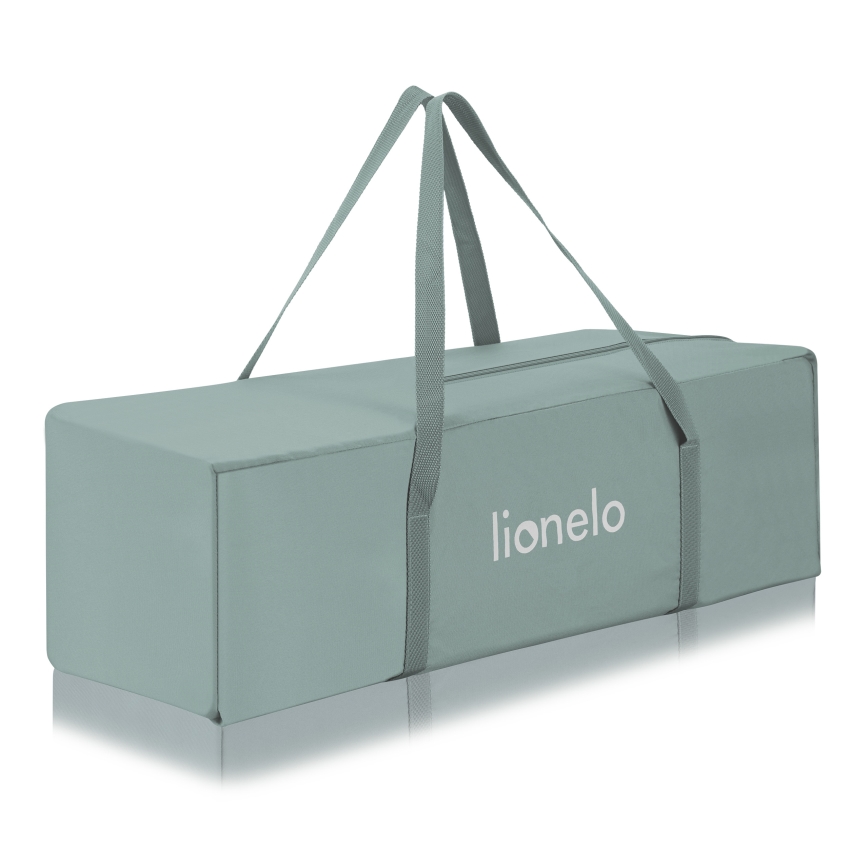 Lionelo - Φορητή ταξιδιωτική κούνια LAURA σε χρώμα φασκόμηλου