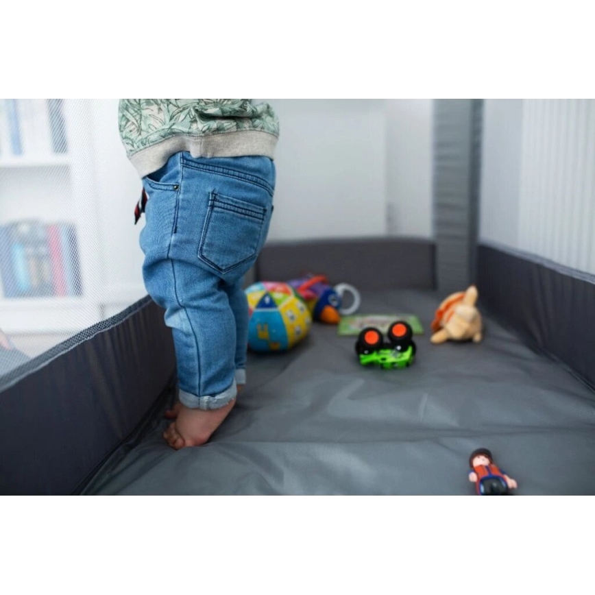 Lionelo - Φορητό κρεβατάκι ταξιδιού STEFI γκρι