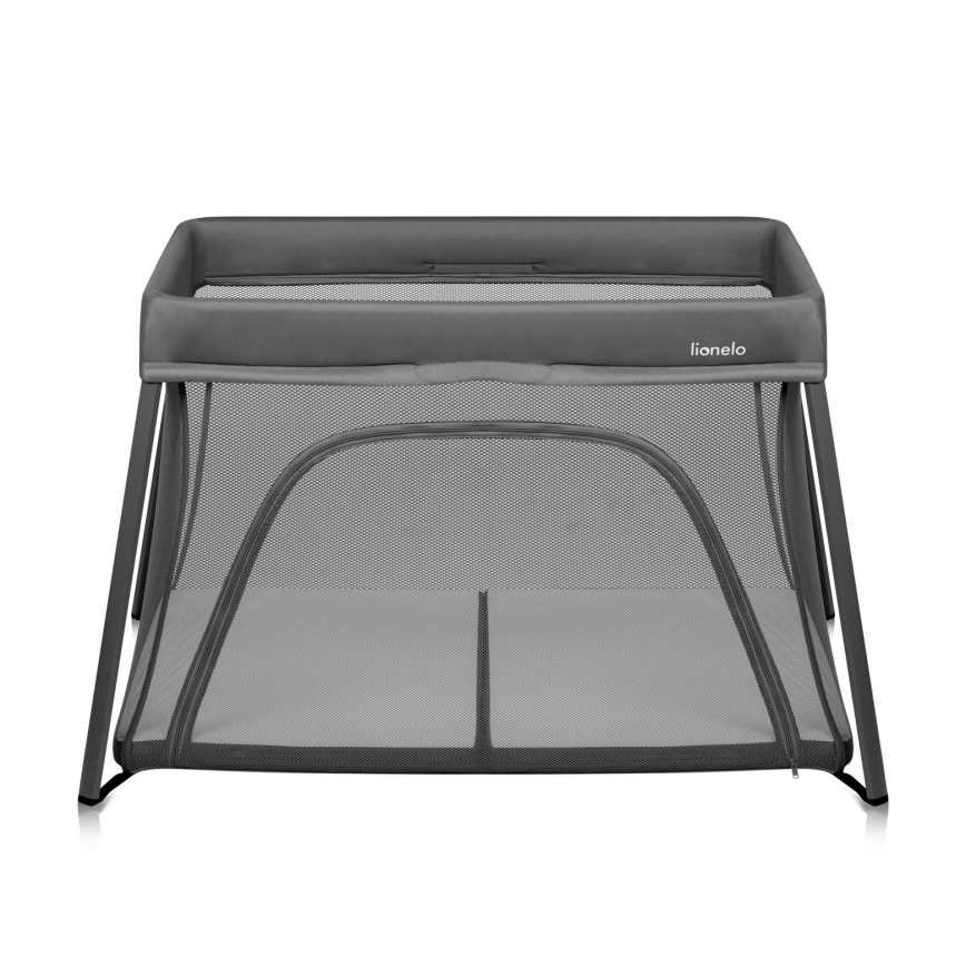 Lionelo - Φορητό παρκοκρέβατο 3 σε 1 ALICE Γκρι