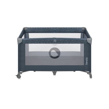 Lionelo - Φορητό παρκοκρέβατο STEFI Blue Grey