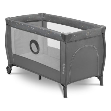 Lionelo - Φορητό παρκοκρέβατο STEFI PLUS Γκρι Πολύχρωμο