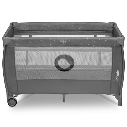 Lionelo - Φορητό παρκοκρέβατο STEFI PLUS Γκρι Πολύχρωμο