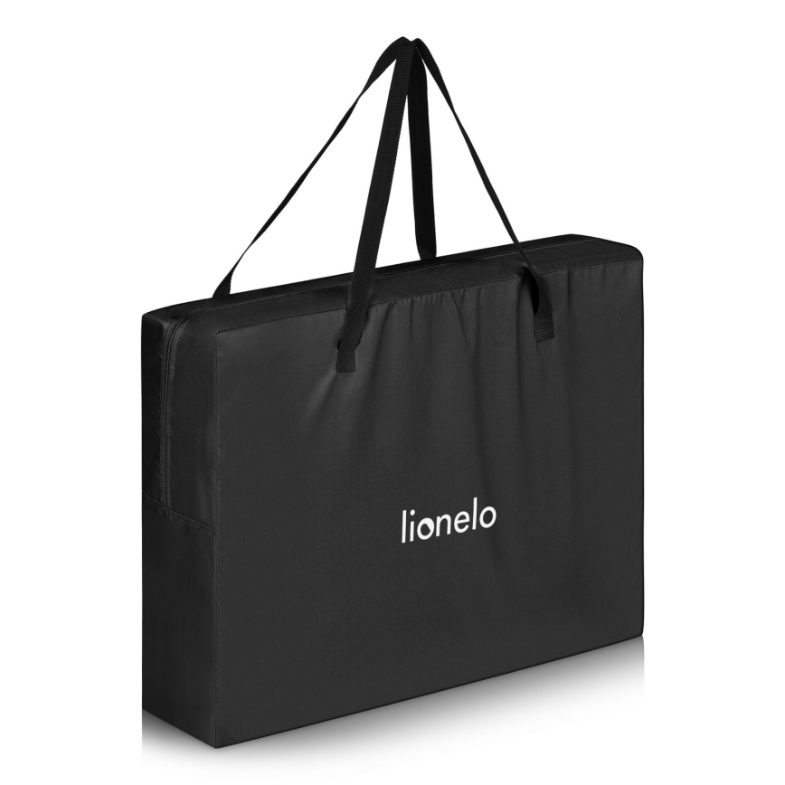 Lionelo - Φορητό ταξιδιωτικό παρκοκρέβατο 3-σε-1 ALICE Μαύρο