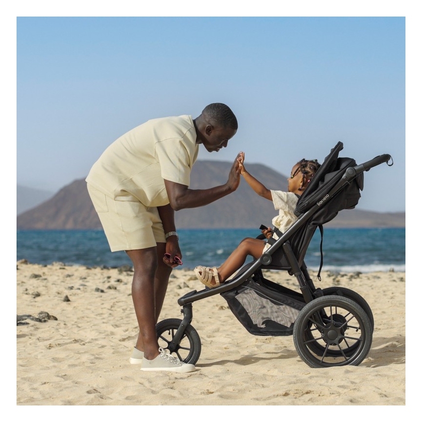 Lionelo - Καροτσάκι AZURA μαύρο