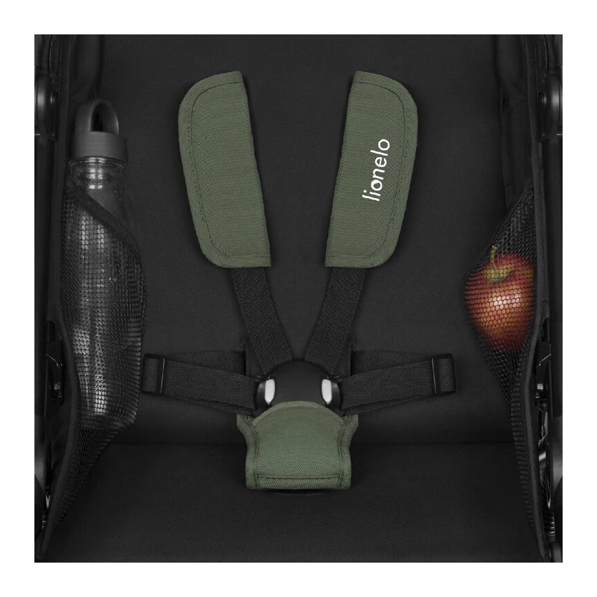 Lionelo - Καροτσάκι AZURA μαύρο/πράσινο