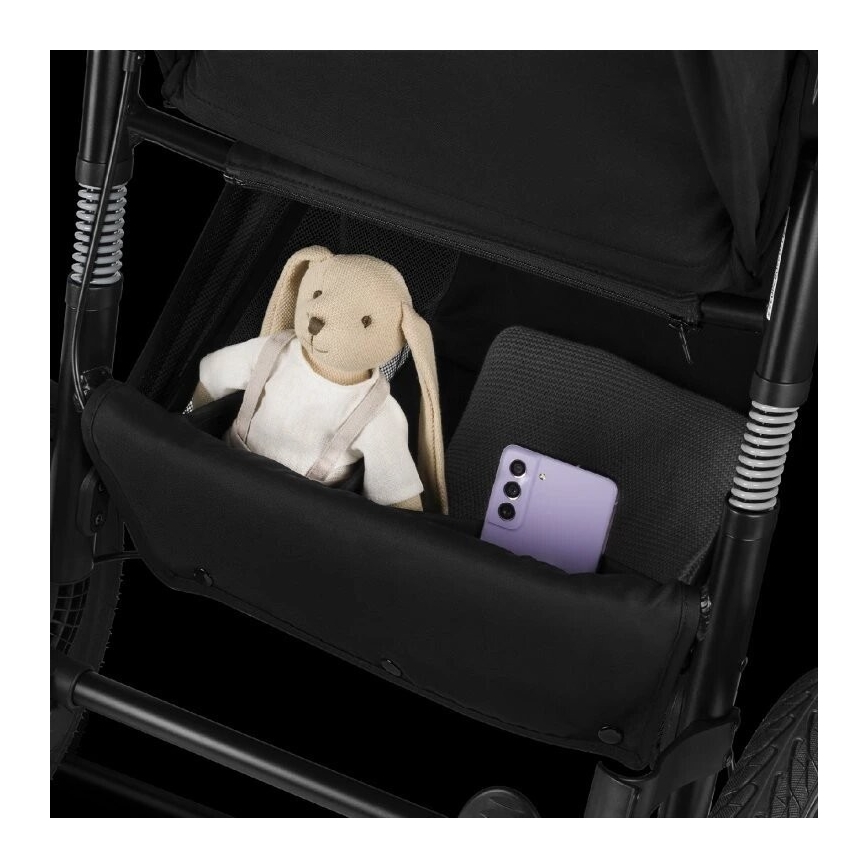 Lionelo - Καροτσάκι AZURA μαύρο/γκρι