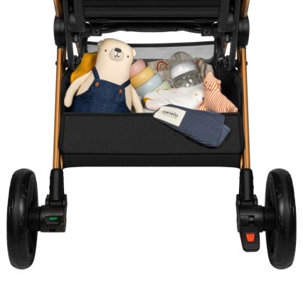 Lionelo - Καροτσάκι CLOE μαύρο/χρυσό