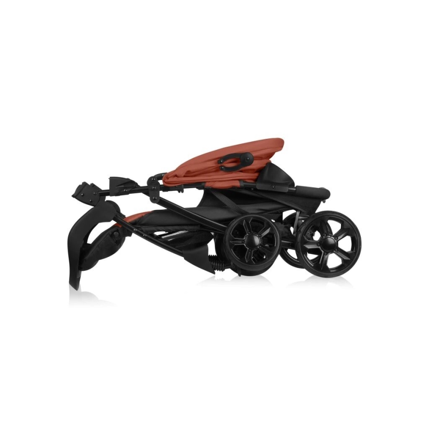 Lionelo - Καροτσάκι EMMA PLUS τούβλο/μαύρο