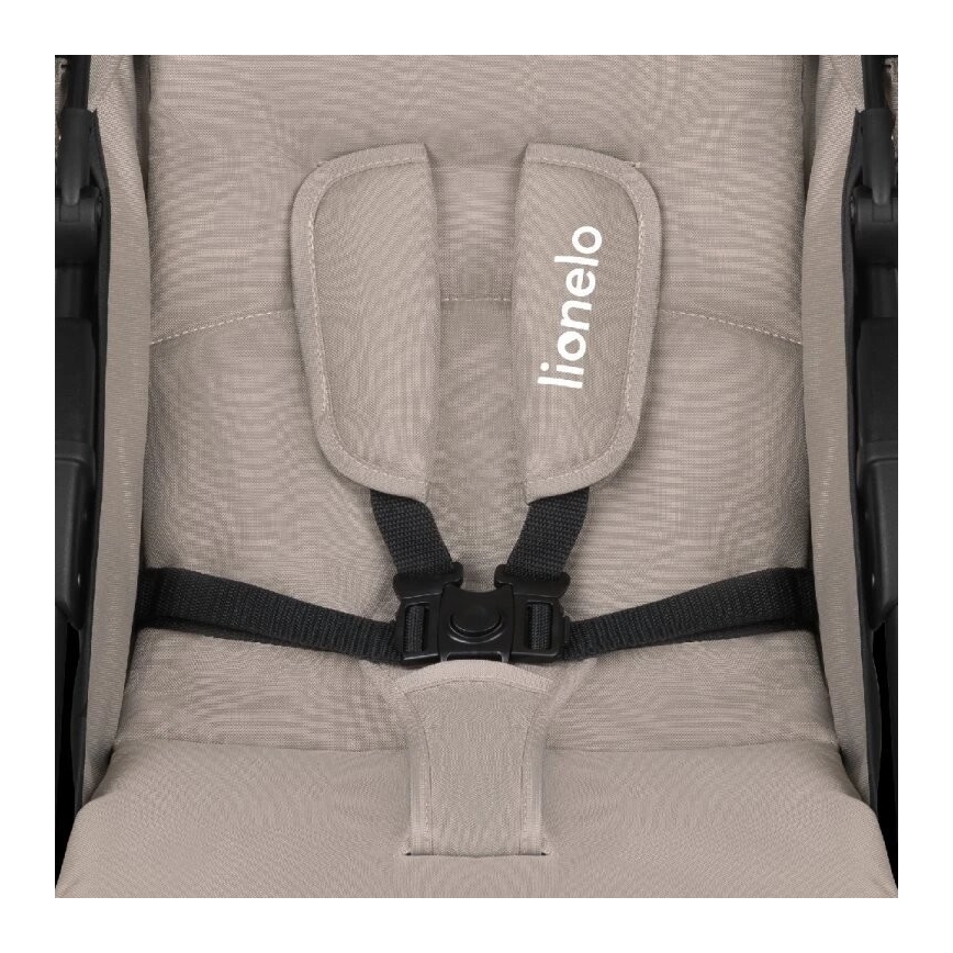 Lionelo - Καροτσάκι EMMA PLUS μπεζ/μαύρο