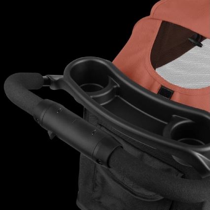 Lionelo - Καρότσι περιπάτου EMMA PLUS τούβλινο/μαύρο