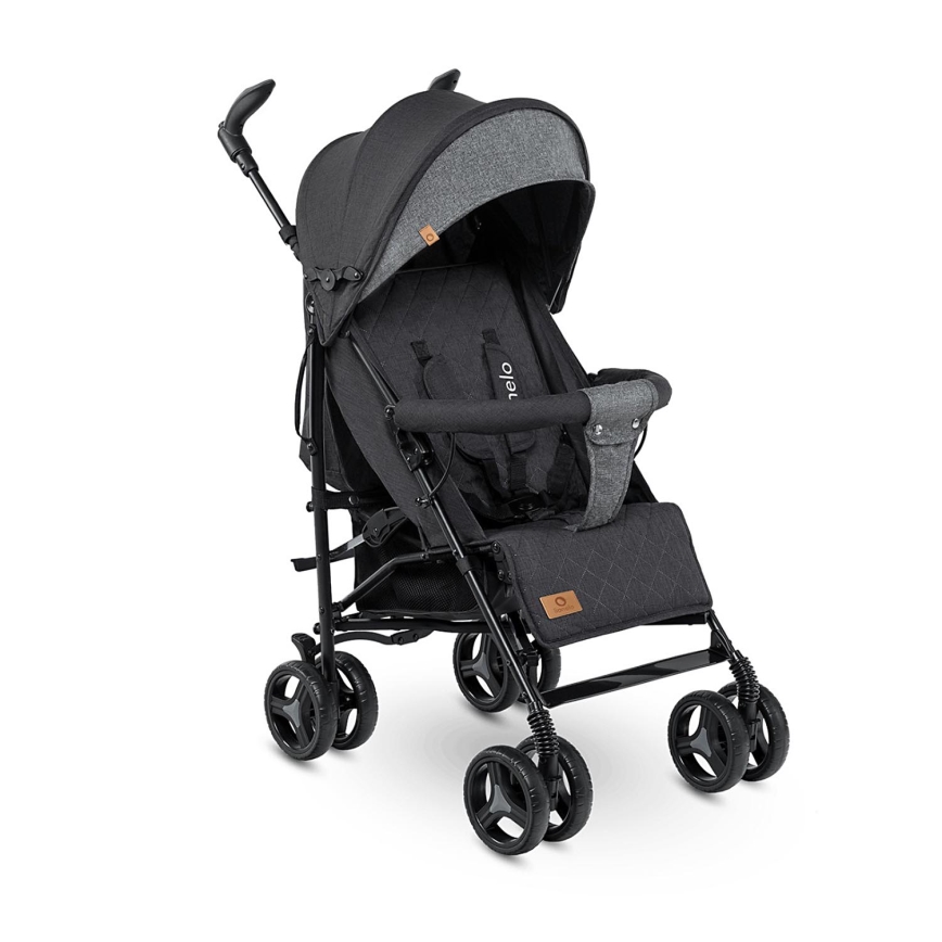 Lionelo - Καρότσι τύπου ομπρέλα IRMA Μαύρο/Σκούρο Γκρι