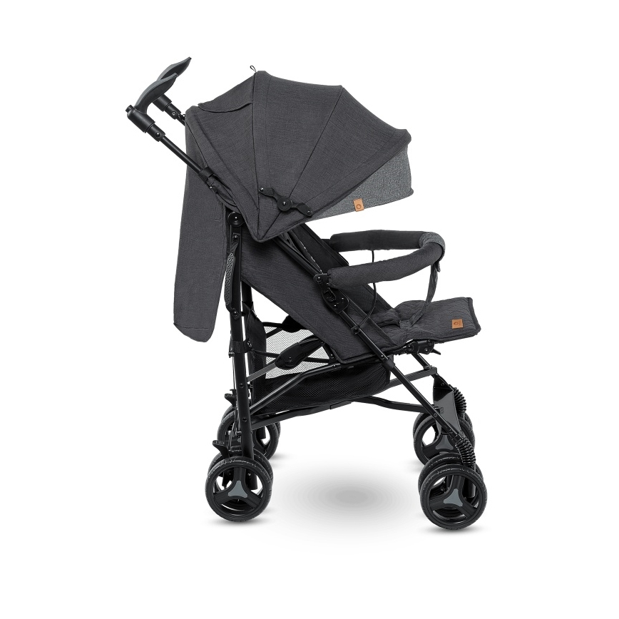 Lionelo - Καρότσι τύπου ομπρέλα IRMA Μαύρο/Σκούρο Γκρι