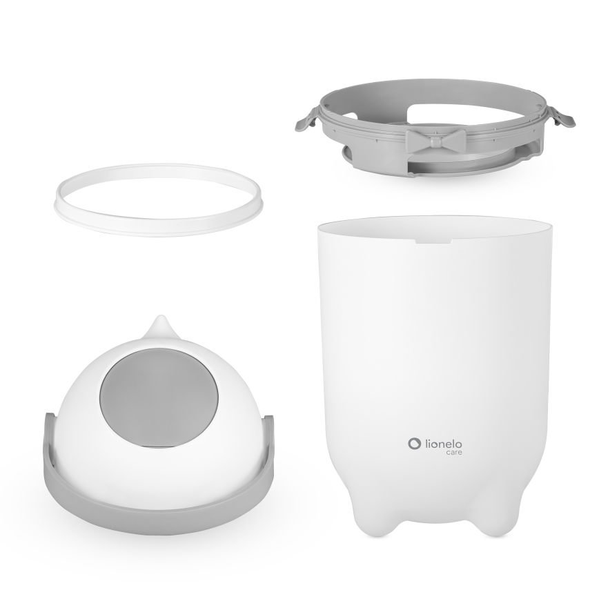 Lionelo - Κάδος για πάνες PUREBIN 10 l Λευκό