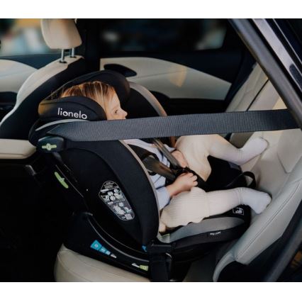 Lionelo - Κάθισμα αυτοκινήτου AART i-Size 40-150 cm μαύρο/γκρι