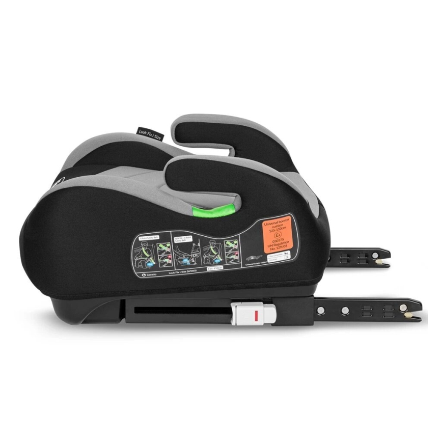 Lionelo - Κάθισμα αυτοκινήτου booster LUUK FIX i-Size 125-150 cm μαύρο/γκρι