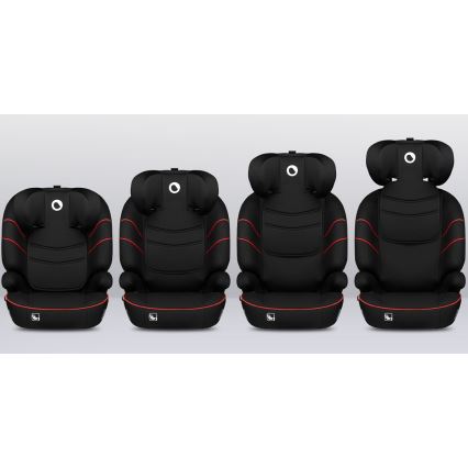 Lionelo - Κάθισμα αυτοκινήτου LARS i-Size 100-150 cm μαύρο/κόκκινο