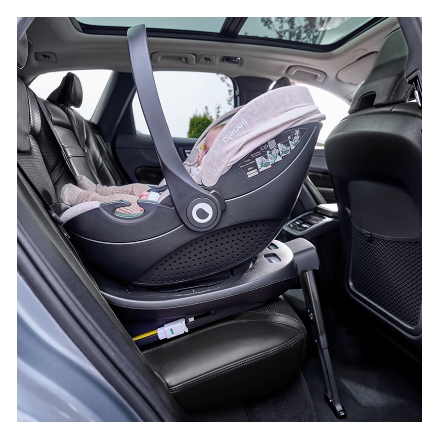 Lionelo - Κάθισμα αυτοκινήτου με περιστρεφόμενη βάση MOXIE SET i-Size 40-87 cm Ροζ-Μοβ