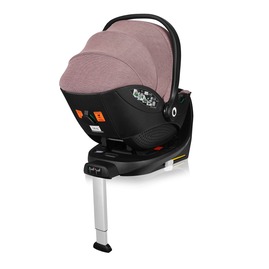Lionelo - Κάθισμα αυτοκινήτου με περιστρεφόμενη βάση MOXIE SET i-Size 40-87 cm Ροζ-Μοβ