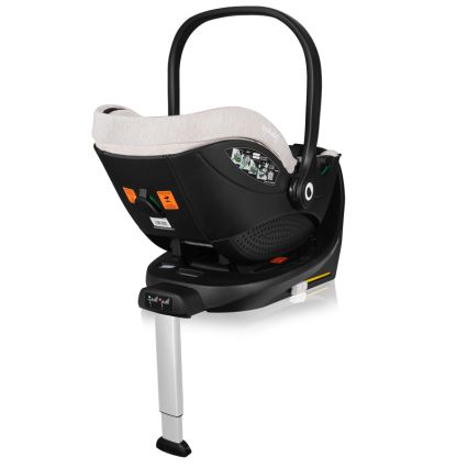 Lionelo - Κάθισμα αυτοκινήτου με περιστρεφόμενη βάση MOXIE SET i-Size 40-87 cm Μπεζ Άμμος