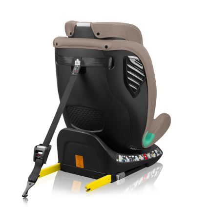 Lionelo - Περιστρεφόμενο παιδικό κάθισμα αυτοκινήτου με βάση BASTIAAN ONE i-Size 40-150 cm Beige Sand