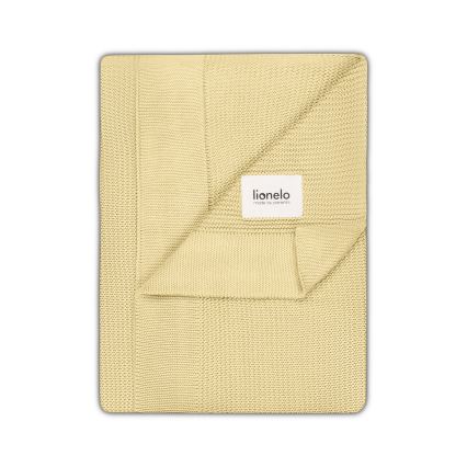 Lionelo - Κουβέρτα από μπαμπού BAMBOO BLANKET 75x100 cm λεμονί