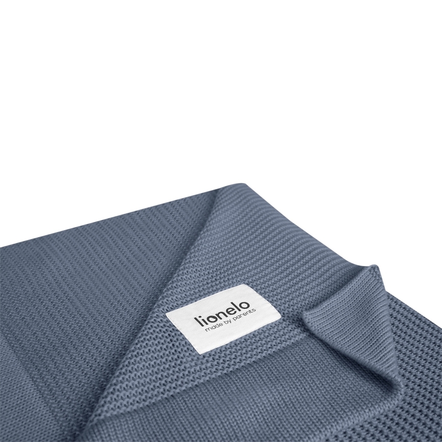 Lionelo - Κουβέρτα από μπαμπού BAMBOO BLANKET 75x100 cm Μπλε