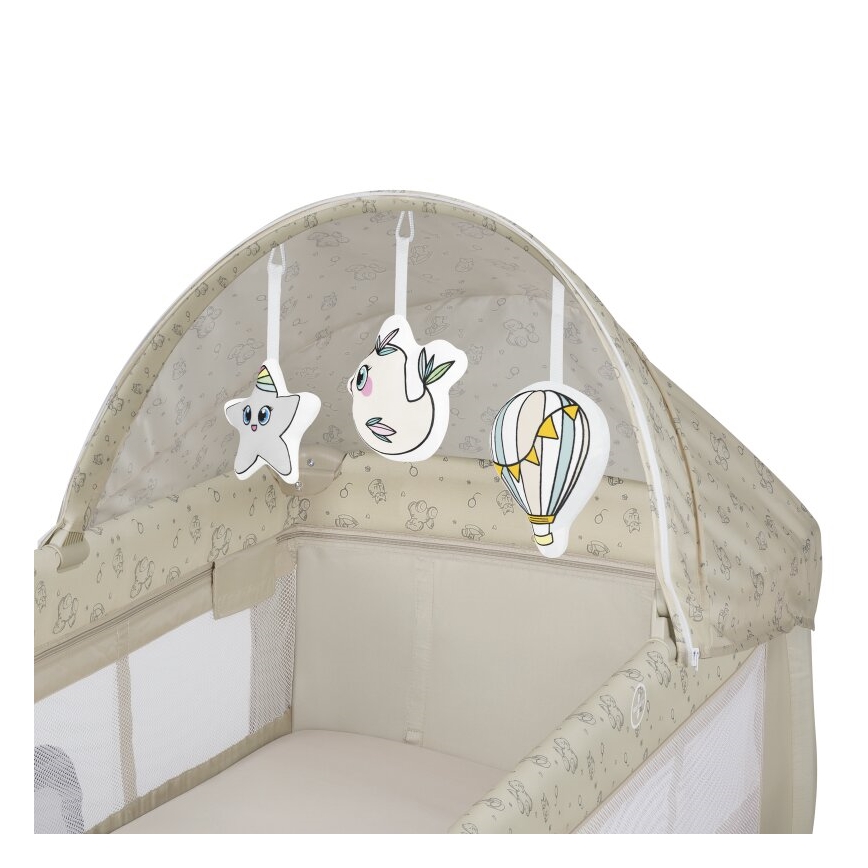 Lionelo - Κούνια ταξιδιού SVEN PLUS μπεζ