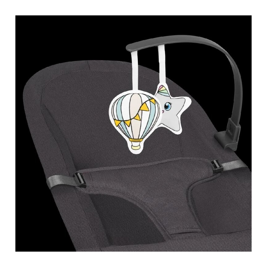 Lionelo - Κούνια μωρού JUNE ανθρακί