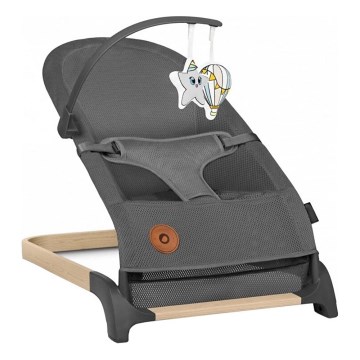 Lionelo - Κούνια μωρού JUNE γκρι