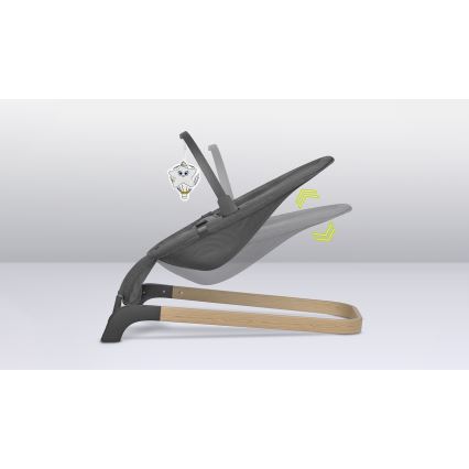 Lionelo - Κούνια μωρού JUNE γκρι