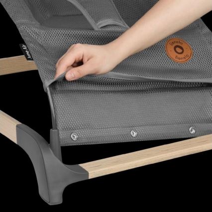 Lionelo - Κούνια μωρού JUNE γκρι