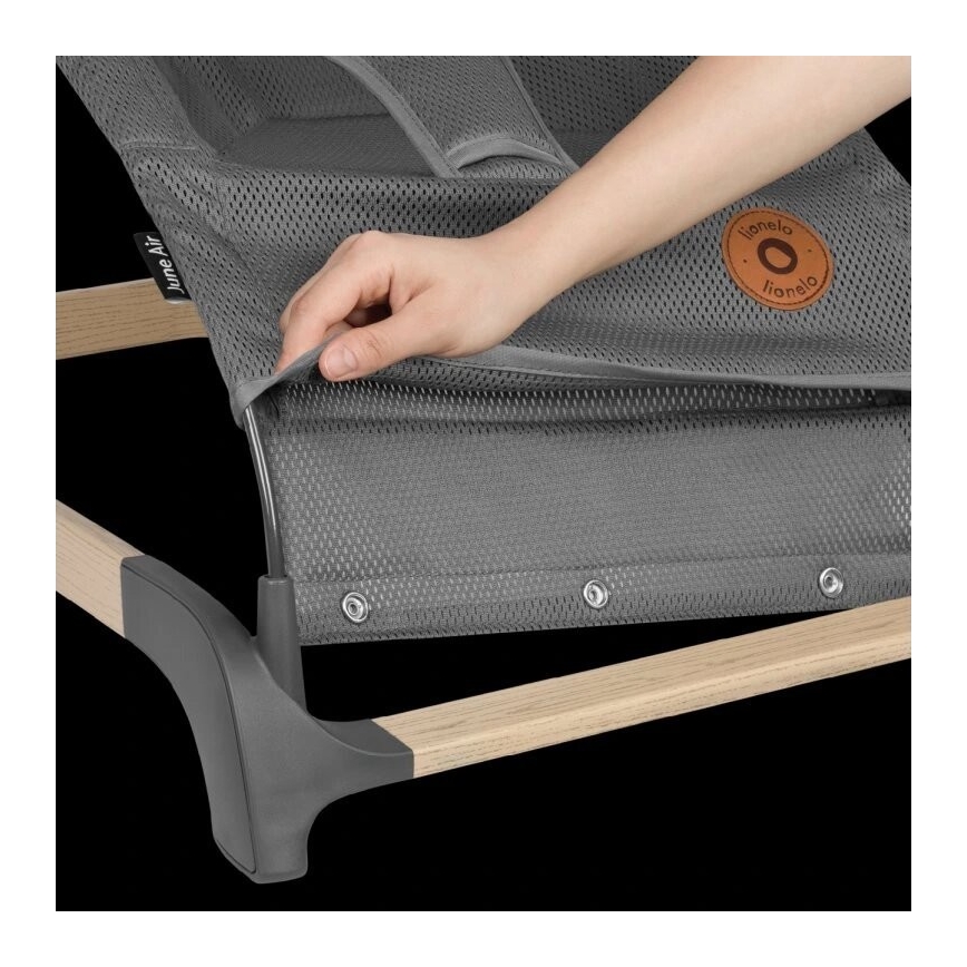 Lionelo - Κούνια μωρού JUNE γκρι