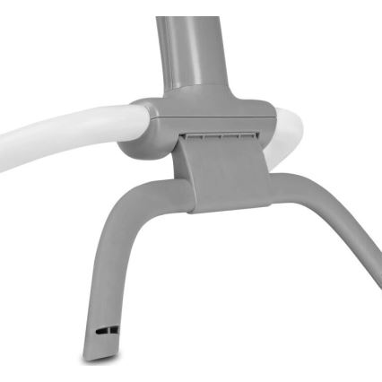 Lionelo - Κουνιστό παιδικό κάθισμα με δόνηση και μελωδία PASCAL 2xAA γκρι/τιρκουάζ