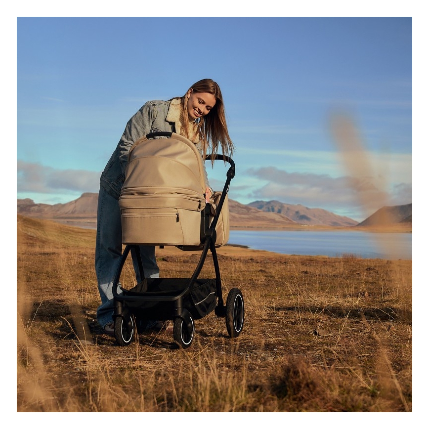 Lionelo - MERIL πολυμορφικό παιδικό καρότσι 3 σε 1 Grey Stone