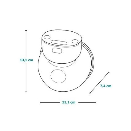 Lionelo - Ηλεκτρική επαναφορτιζόμενη αντλία μητρικού γάλακτος FIDI FREE SIMPLE 5V 1000 mAh 180 ml
