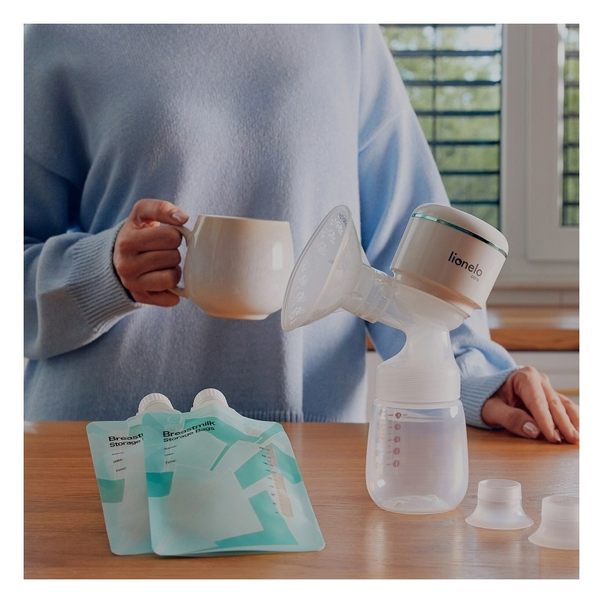 Lionelo - Ηλεκτρική επαναφορτιζόμενη αντλία μητρικού γάλακτος FIDI PLUS 5V 1200 mAh 180 ml