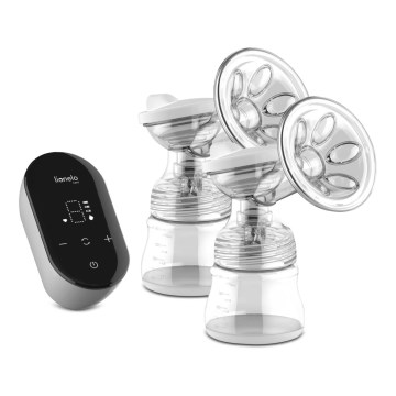 Lionelo - Ηλεκτρικό επαναφορτιζόμενο διπλό θήλαστρο μητρικού γάλακτος TWEE GO 5V 1100 mAh 150 ml