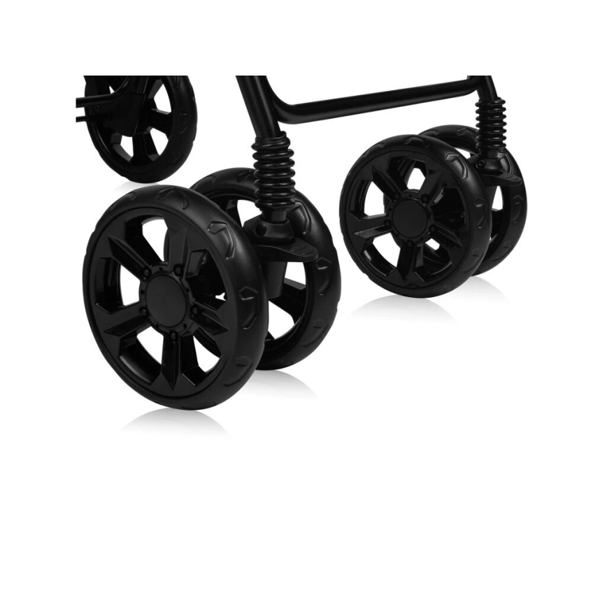 Lionelo - Σπορ παιδικό καρότσι EMMA PLUS γκρι/μαύρο