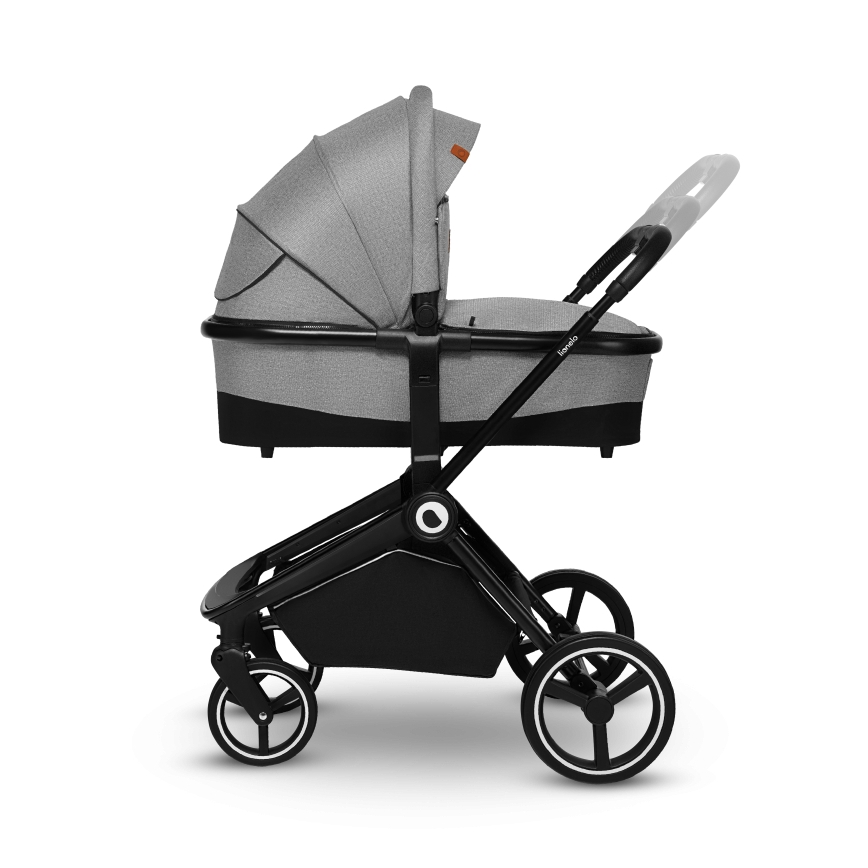 Lionelo - Συνδυαστικό καρότσι 2 σε 1 MIKA Grey Stone