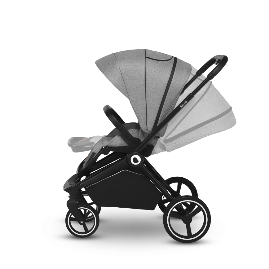 Lionelo - Συνδυαστικό καρότσι 2 σε 1 MIKA Grey Stone