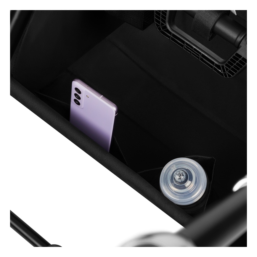 Lionelo - Συνδυαστικό καρότσι 2 σε 1 MIKA PLUS Μαύρο Όνυξ