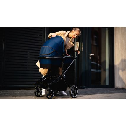 Lionelo - Συνδυαστικό καρότσι 2-σε-1 MIKA ναυτικό μπλε