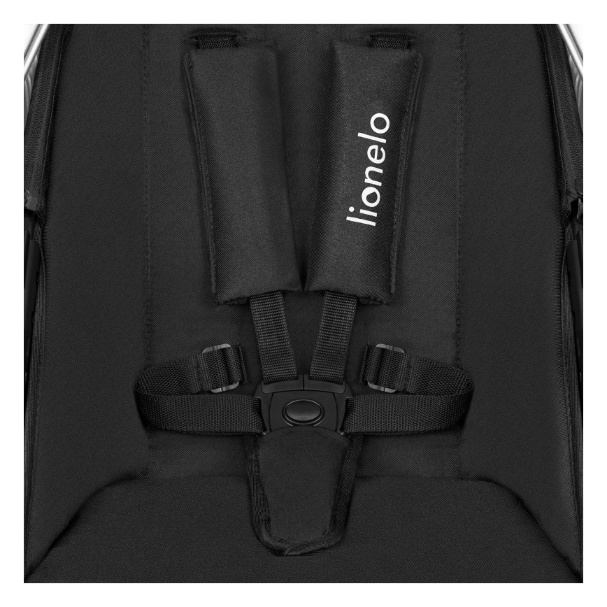 Lionelo - Συνδυαστικό καρότσι 3-σε-1 AMBER Μαύρο/Ασημί