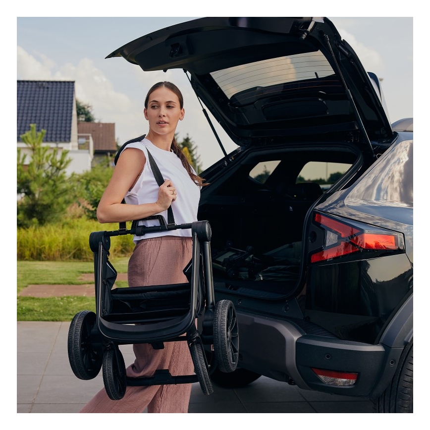 Lionelo - Συνδυαστικό καρότσι 3 σε 1 MIKA PLUS Brown Rust