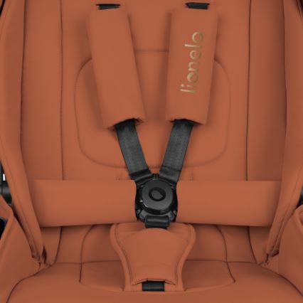 Lionelo - Συνδυαστικό καρότσι 3 σε 1 MIKA PLUS Brown Rust