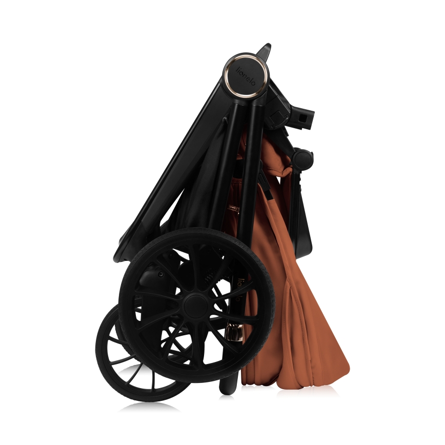 Lionelo - Συνδυαστικό καρότσι 3 σε 1 MIKA PLUS Brown Rust