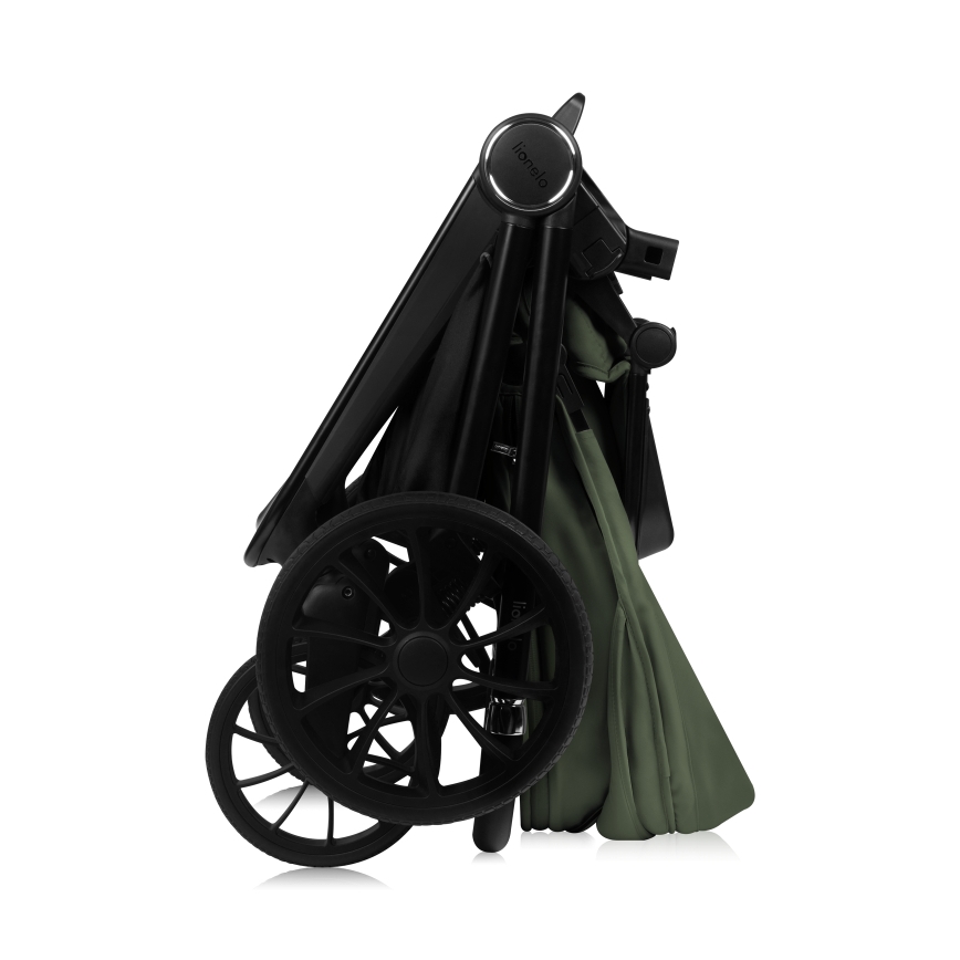 Lionelo - Συνδυαστικό καρότσι 3 σε 1 MIKA PLUS Πράσινο Ελιάς