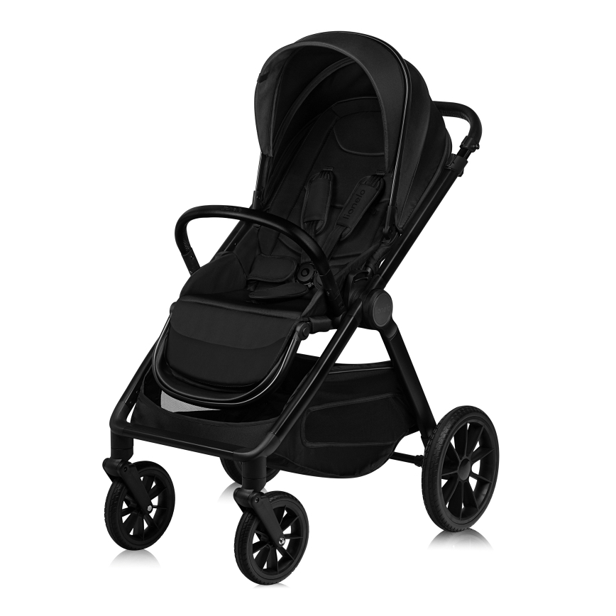 Lionelo - Συνδυαστικό παιδικό καρότσι 2-σε-1 LAYLA Black Onyx