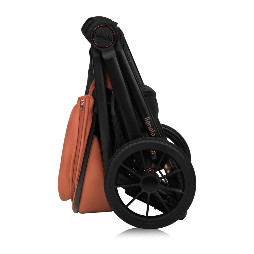 Lionelo - Συνδυαστικό παιδικό καρότσι 2-σε-1 LAYLA Καφέ-Σκουριά