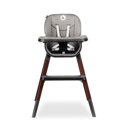 Lionelo - Παιδική καρέκλα φαγητού 2 σε 1 MONA Black Onyx